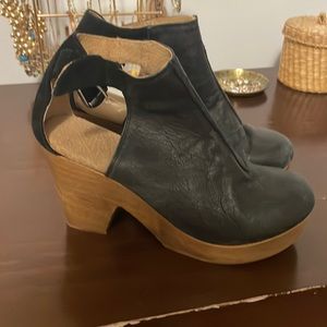 Free people platform clog boot